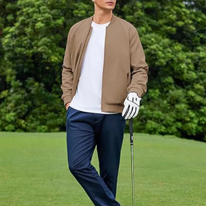 Blouson bombardier brodé personnalisé de haute qualité pour hommes OEM automne hiver vêtements décontractés manteaux en toile décoration brodée grande taille - Product Image 5