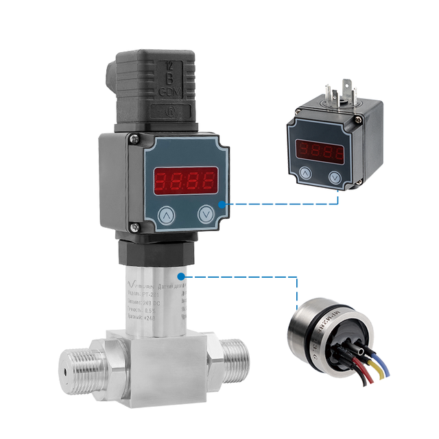 OULD PT-201D Differential Pressure Transmitter 4-20mA with High Accuracy Differential Pressure Sensor 0-5v Pressure Transducer