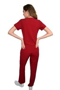 Venta al por mayor Unisex elegante algodón Scrubs Hospital médico uniformes Jogger pantalones traje para médicos y enfermeras - Product Image 3