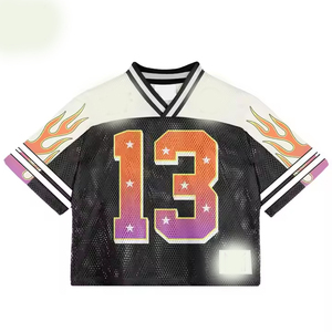 Haut les meilleurs uniformes de football américain pour hommes à impression personnalisée meilleurs maillots de football de pratique américains pour adultes vintage - Product Image 2