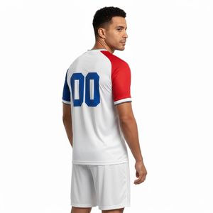 Conjunto de Uniforme de Fútbol Personalizado para Hombre, Camiseta Deportiva Transpirable y Pantalones Cortos de Secado Rápido, Uniforme de Fútbol Sublimado para Equipo Masculino - Product Image 2