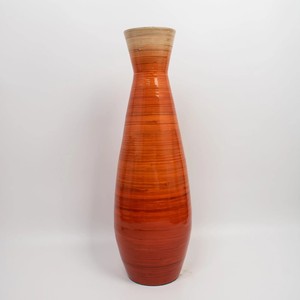 แจกันไม้ไผ่ปั่นสำหรับตกแต่งห้องทาสีด้วยมือแจกันขดทำด้วยมือ - Product Image 1