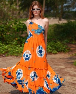 Goddess Tie Dye Kiana/Maxi Boho <b>Dress</b> 100% Cotton Formal A-Line - Product Image 3