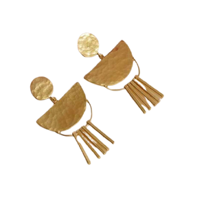 Boucles d'oreilles pendantes gravées, oxydées, faites à la main, style vintage, pour le Festival des Arts Anciens de Californie de 1903, un cadeau réfléchit, idéal pour l'avril. - Product Image 1