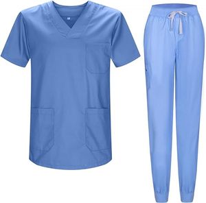 High Quality Woven Unisex Custom Designed Breathable Comfortable <b>Scrub</b> Sets with Custom Logo-Pakistan Healthcare Professionals - Product Image 4