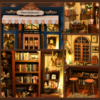 Produits de Librairie Personnalisés : Kit DIY d'Angle Lecture et Maison Miniature pour Décoration d'Étagère Unique
