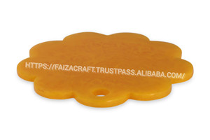 Plateau de service en résine écologique avec motif Aqua Swirl et plaque de texture pour hôtel à la maison pour les salades - Product Image 2