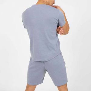 Precio al por mayor OEM personalizado verano nueva llegada Jogging ropa deportiva gimnasio chándal y pantalones cortos 2 piezas pantalones cortos hombres camisetas conjuntos - Product Image 2