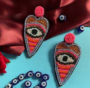 Pendientes Circulares Negros y Blancos Personalizados con Cuentas Múltiples, Joyería Festiva para Mujer al Mejor Precio - Product Image 5