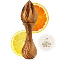 Presse-citron artisanal en bois d'olivier 14 cm, presse-agrumes en bois, ustensile de cuisine, vente en gros de Bethléem