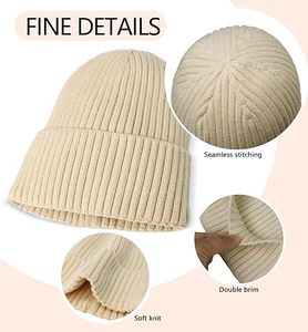 หมวกไหมพรมถักสำหรับผู้ชายใส่ได้ทั้งชายและหญิงผ้าคอตตอนถักกันน้ำพิมพ์ลายปัก3D ตามสั่ง - Product Image 4