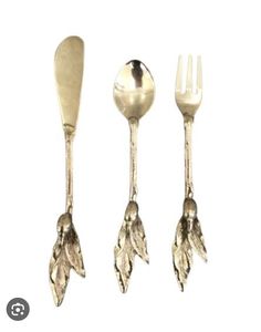 Juego de Cubiertos de Oro de 3 Piezas, Juego de Cubiertos de Oro de Lujo, Juego de Tenedor y Cuchara de Oro, Juego de Cubiertos Más Vendido - Product Image 2