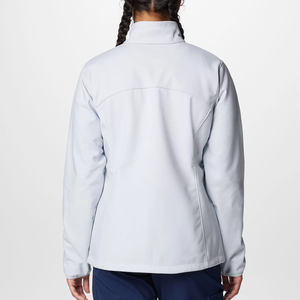 Chaqueta impermeable ajustada para mujer, carcasa blanda para logotipo impreso personalizado, chaqueta Softshell de invierno para mujer, estilo informal - Product Image 5