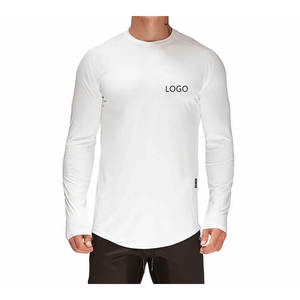 Camisetas para hombre al aire libre manga larga secado rápido estiramiento transpirable ajustado correr compresión atlética - Product Image 2