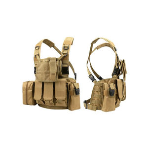 Nueva llegada de chaleco táctico personalizado sistema Molle portador de placa aparejo de pecho para al aire libre hecho de nailon material sólido - Product Image 5