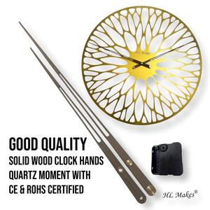 Horloge Murale Moderne en Acier Art Déco Quartz 60cm pour le Salon Nouveau Design Géométrique Décoratif - Product Image 3