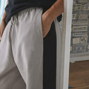 Pantalon de survêtement ample pour homme, 100% coton, décontracté, surdimensionné, pantalon cargo parachute, taille haute élastique, fermeture - Service OEM - Product Image 5