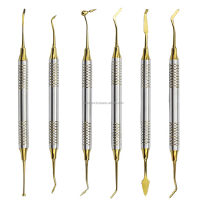 Ensemble de spatules de remplissage en composite dentaire Outils en résine plaquée titane à double extrémité pour la restauration des dents Marque distributeur CE OEM - Product Image 3