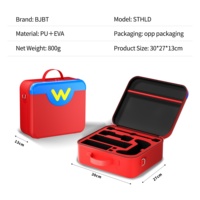 Tas Penyimpanan PU Besar untuk Nintendo Switch 2 Pro Controller, Hard EVA Carrying Case dengan 21 Slot Kartu Game untuk Perjalanan