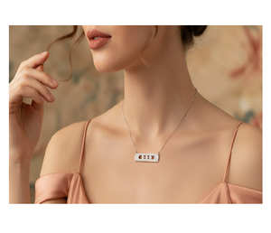 Elegant Move Classique Gold Diamond Necklace With Chain For Women For Bridal Events Romantic Celebrations Fashion Outfits - Product Image 5