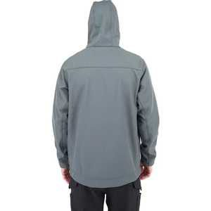 เสื้อแจ็คเก็ตแบบมีฮู้ดสีเทาเข้มสำหรับทุกเพศ ปี 2025 เนื้อผ้านุ่ม ทนทานต่อการสัมผัสของน้ำและลม พร้อมซับในขนแกะ - Product Image 3