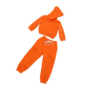 Haute qualité 100% coton polaire pull survêtement Jogging survêtements hiver ensemble Street Wear 2 pièces enfants survêtement ensembles - Product Image 3