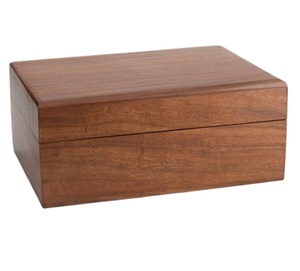 Urna hecha a mano con estilo, única, vintage, logotipo personalizado, impresión, urnas de cremación de mascotas de madera, Color Natural para adultos - Product Image 1