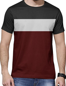 T-shirts pour hommes de haute qualité 100% coton imprimés décontractés grande taille motif solide vierge coupe ample tissu tricoté fournisseur BD - Product Image 4