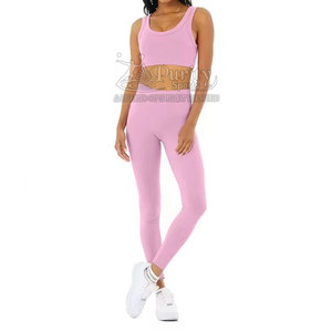 Ensemble léger de yoga pour femmes sur mesure vêtements de fitness en coton ensemble de yoga pour femmes à vendre - Product Image 1