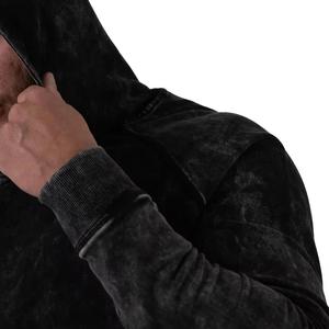 Directo de fábrica, último estilo, sudadera con capucha con estampado de lavado ácido para hombre, básicos de invierno, sudaderas térmicas con etiqueta privada de mezcla de algodón bajo MOQ - Product Image 2