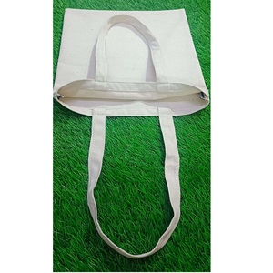 ถุงช้อปปิ้งผ้าฝ้ายแบบพับเก็บได้ถุงผ้าแคนวาสแบบเรียบผ้าฝ้ายแบบพับเก็บได้ถุงช้อปปิ้งริมชายหาดมีโลโก้ออกแบบได้ตามต้องการ - Product Image 1