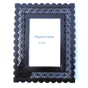 Home Decorative Fancy Picture <b>Frame</b> Wooden Inlay Photo <b>Frame</b> Resin Inlay Table Wall Decor Living Room Decor - Product Image 5