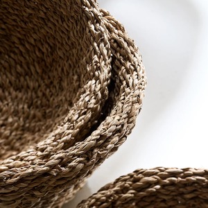 Ensemble de 3 bols pliants en jonc de mer Vaisselle naturelle Décor de présentation de repas attrayant Produits vietnamiens en gros écologiques - Product Image 4