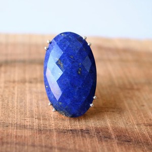 Handmade Designer Vintage <b>Ring</b> Blue <b>Lapis</b> <b>Lazuli</b> 925 Sterling Silver Gemstone Unique Jewelry Gift for Her - Product Image 2