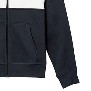 Street wear Nouveaux Hoodies Mode classique Hoodies Chaud Patchwork Zipper Up Zip Side Pocket Design personnalisé Zipper hoodies - Product Image 4