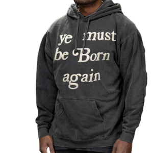 Vente en gros sweat-shirt à capuche Oem haute qualité en coton uni à col ras du cou avec impression personnalisée pour hommes - Product Image 1