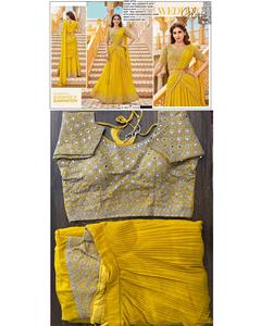 Dernier modèle Tenue tendance de styliste moderne Georgette avec broderie Lehenga Choli exportateur dans le monde entier - Product Image 5