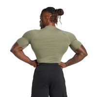 Vêtements de sport pour hommes personnalisés, 100% coton, séchage rapide, coupe régulière, manches courtes, respirant, écologique, entraînement athlétique, compression