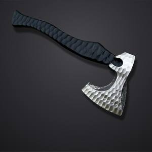 Hacha Vikinga de Acero al Carbono Forjada a Mano con Mango de Madera y Funda de Cuero, Grado Industrial, Personalizada OEM para Trabajos en Madera - Product Image 2