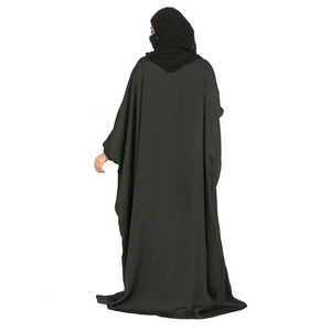 Mejor personalizable señoras Abaya precio bajo al por mayor más tamaño negro ropa de mujer nueva llegada de Pakistán con logotipo personalizado - Product Image 4