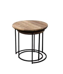 Mesa de comedor de almacenamiento de madera clásica de madera de grano natural hecha a mano con carácter - Product Image 6