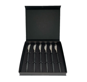 Butter Knife Brass Butter Knives Decoration PVD Long Handle Black Gifts Packing <b>Box</b> Manufacture Wholesale Supplier - Product Image 1