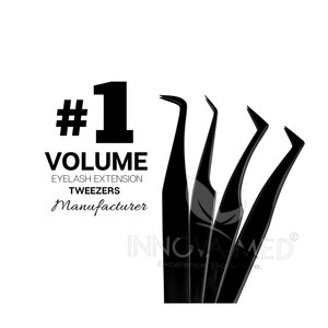 Pinces à cils professionnelles en gros, pinces à cils en acier inoxydable pour volume, outils pour artistes en cils à marque privée - Product Image 1