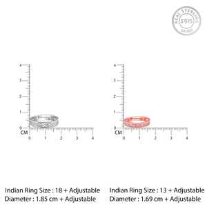 สายรัดคู่สีทอง18K สีโรสโกลด์18K ลายหัวใจสีเหลืองและแพลตตินัมประดับหินชุบโรเดียม - Product Image 2