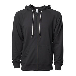 Vente en gros de sweat à capuche unisexe vierge uni écologique coupe ample tendance avec logo personnalisé 100% coton molletonné entièrement zippé - Product Image 6