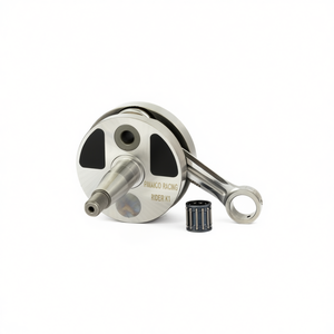 Vilebrequin de moto de compétition Pinasco 51 mm, cône 20 mm, en acier allié massif, neuf, pièce de rechange pour la course, fabriqué en Italie, avec roulement - Product Image 2