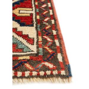 Alfombra Kiaan Grande de Lana Anudada a Mano, Rectangular 9x12, Diseño Geométrico Abstracto para Entrada, Pasillo, Modelo Paem-160, Rojo Naranja - Product Image 4