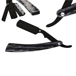 Expose Blade, maquinilla de afeitar deslizante azul mate para Peluqueros, logotipo personalizado gratuito, maquinillas de afeitar rectas, suministros de peluquero - Product Image 5