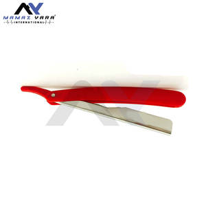 Rasoirs droits de barbier professionnels pour salon, vente en gros, rouge, outil de barbier pour le rasage, la coupe de cheveux, le coiffage et le toilettage classique - Product Image 3