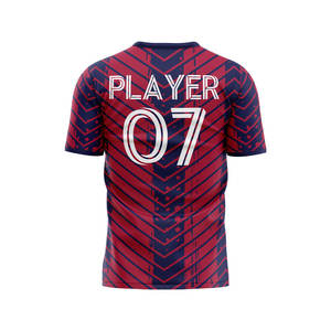 Nouvelle mode, service OEM, vêtements de football pour hommes, ensembles de t-shirts en maille, maillot à dégradé de couleurs - Product Image 5